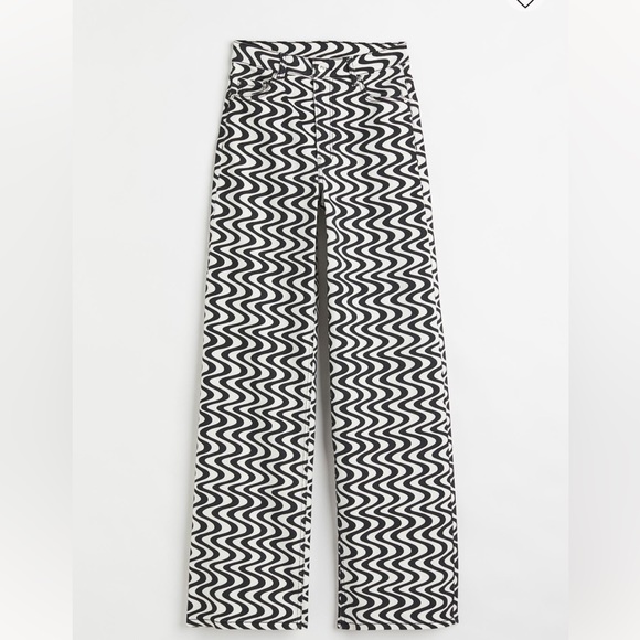 Wide leg twill pants - Picture 1 of 2